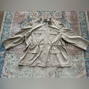 ADDED Dimensions Khaki Coat/Size 3XL